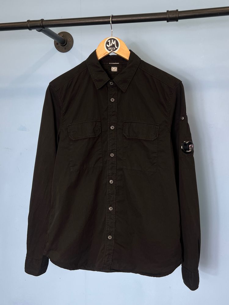 Medium C.P. Company Black Button Down Overshirt Jacket